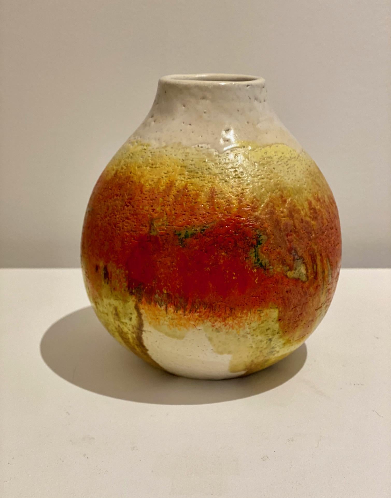 Mid-20th Century Marcello Fantoni Midcentury Ceramic Vase Italy, 1950s