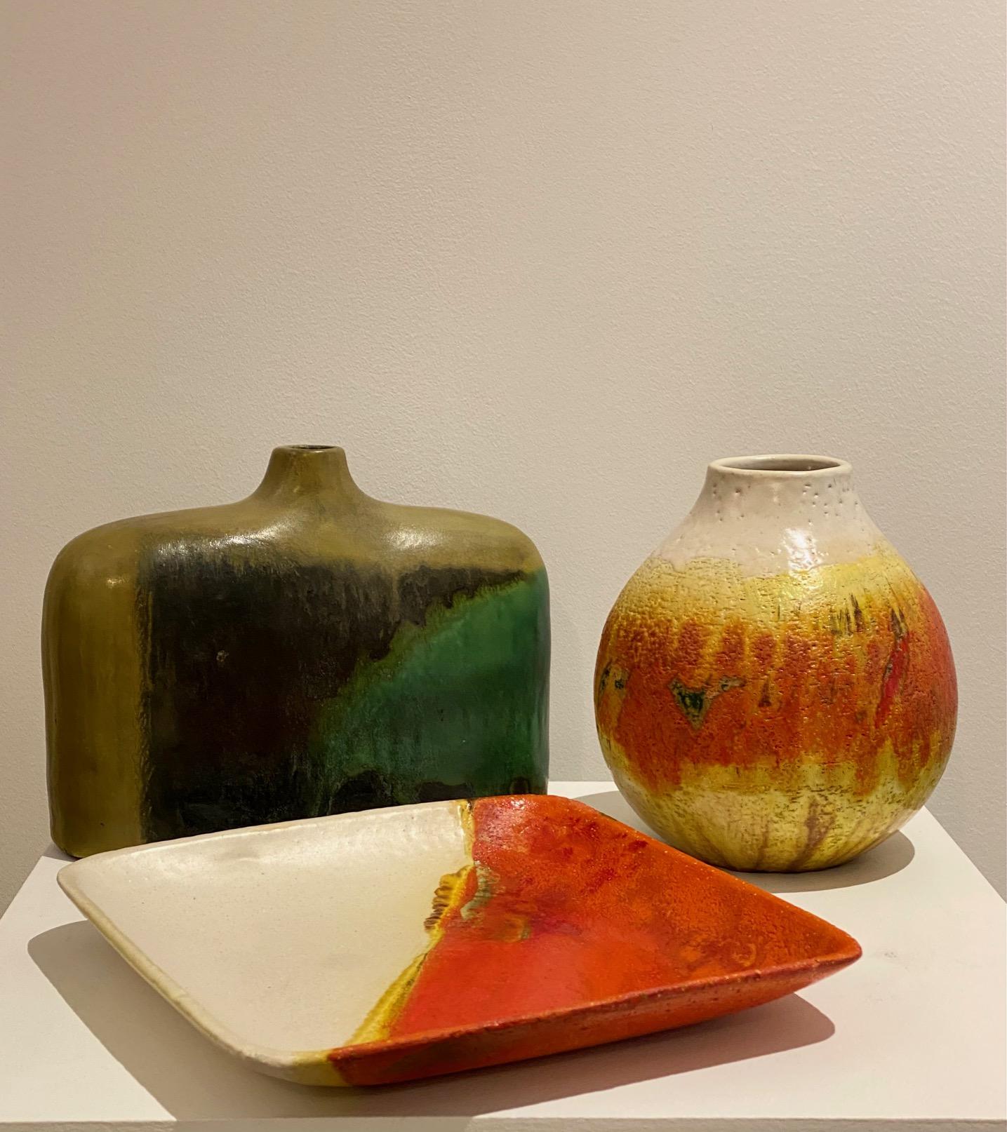 Marcello Fantoni Midcentury Ceramic Vase Italy, 1950s 2
