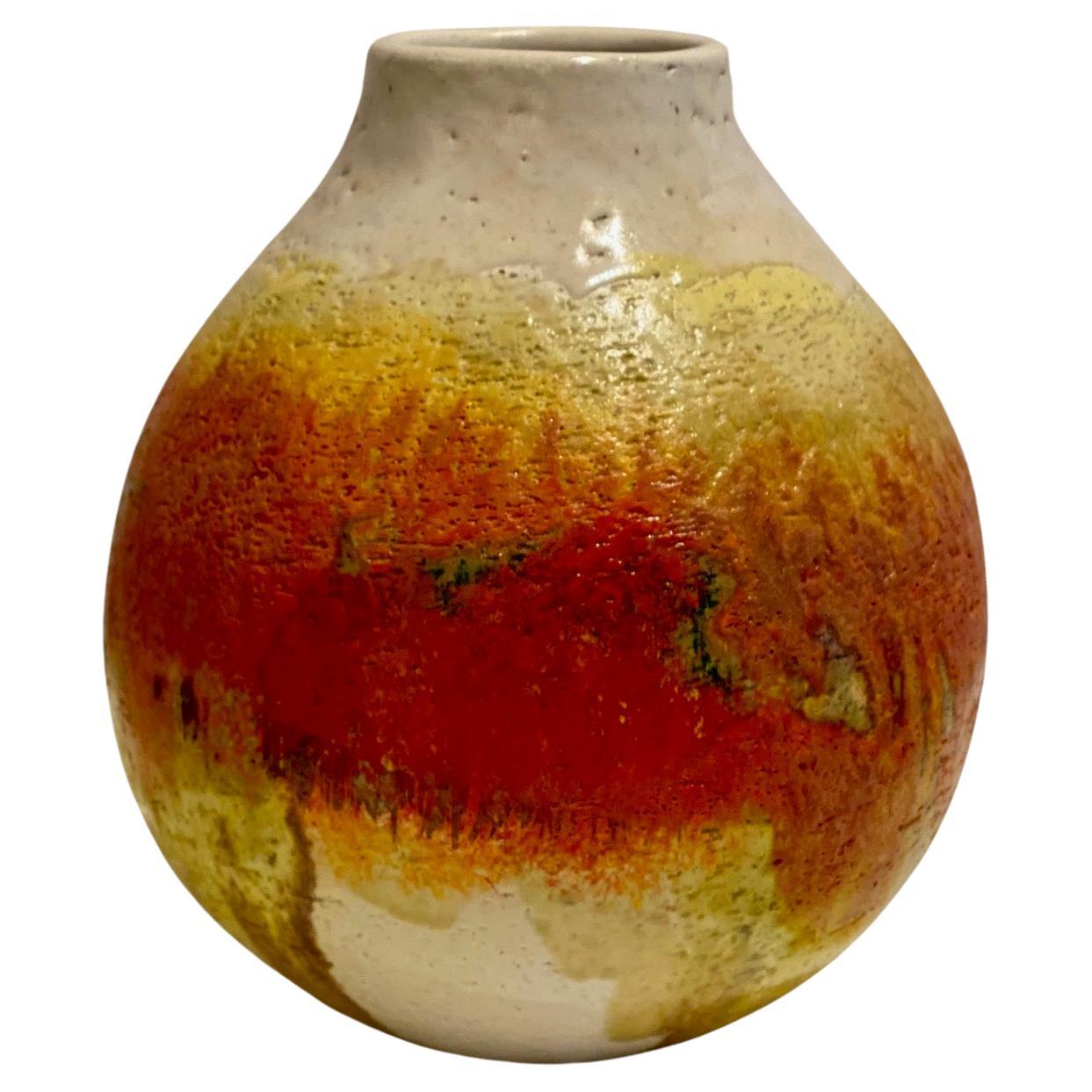Marcello Fantoni Midcentury Ceramic Vase Italy, 1950s