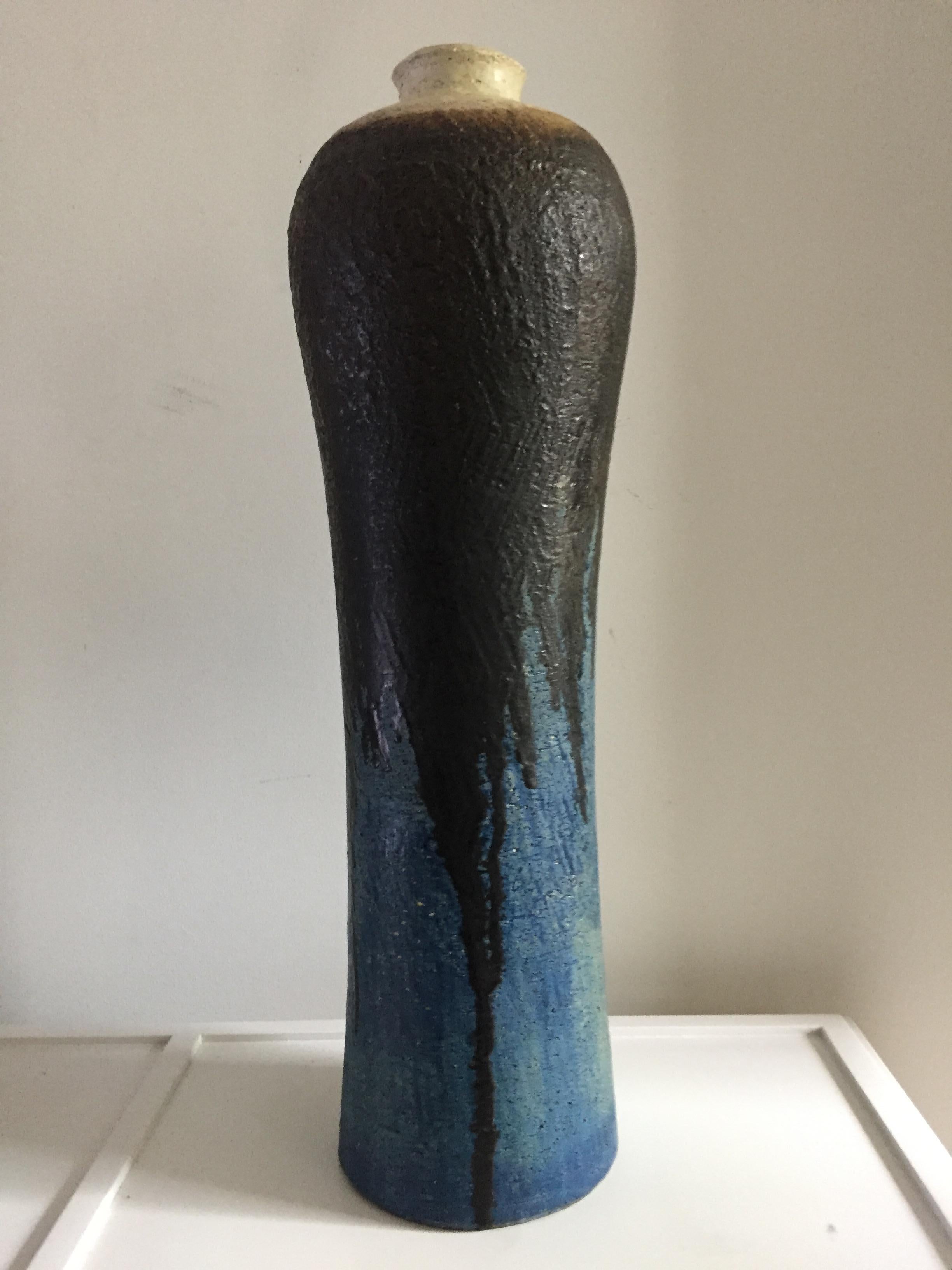 italien Vase monumental en céramique Marcello Fantoni en vente