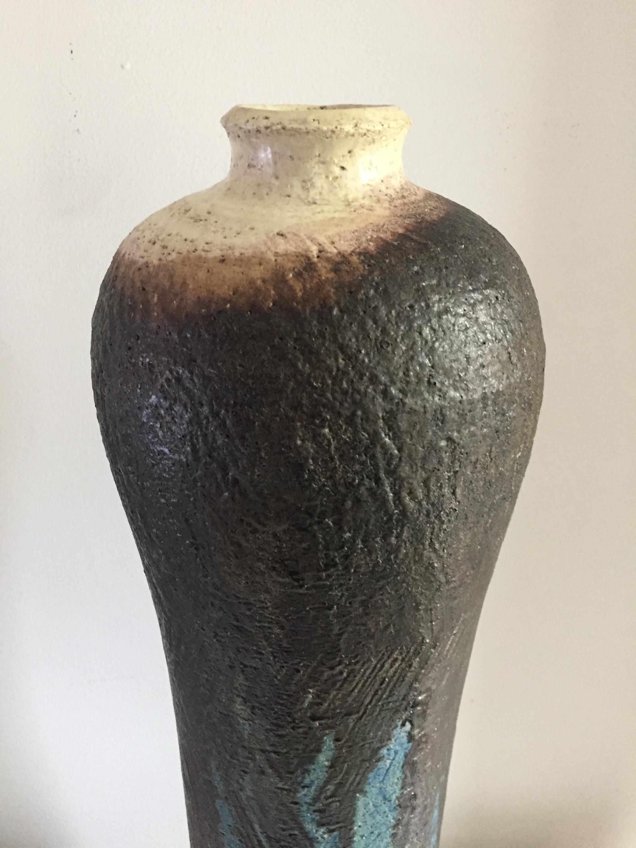 Marcello Fantoni Monumental Ceramic Vase In Excellent Condition For Sale In Westport, CT