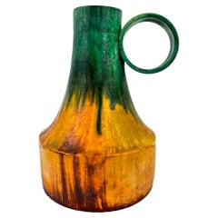 Vintage Marcello Fantoni Monumental Tuscan Ewer, Ceramic Vase or Pitcher, Italy