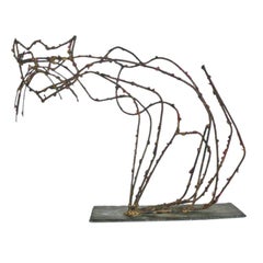 Marcello Fantoni Pussycat Brutalist Sculpture 1950s