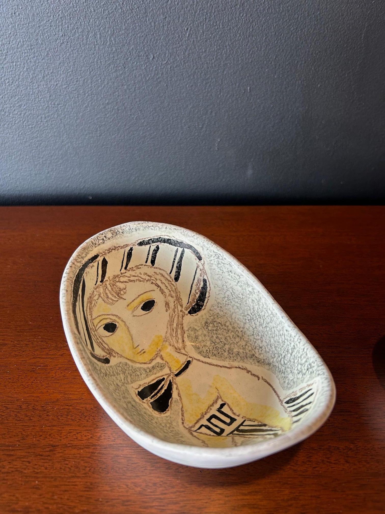 Marcello Fantoni Raymor Mid Century Italian Ceramic Bowls For Sale 2