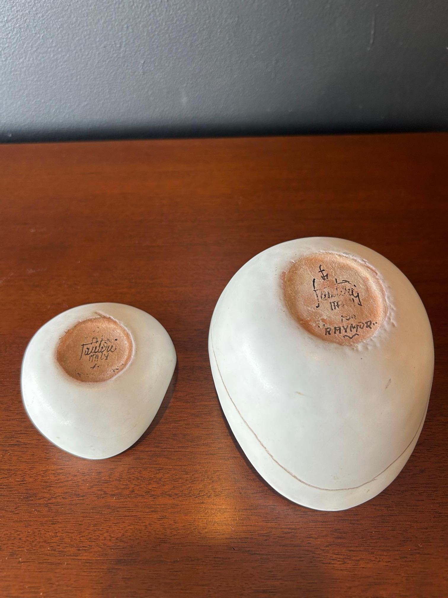 Marcello Fantoni Raymor Mid Century Italian Ceramic Bowls For Sale 3