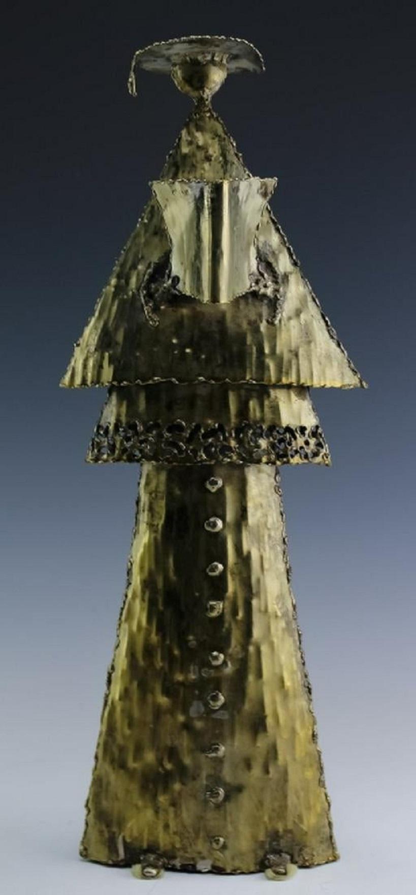 Marcello Fantoni Firenze Raymor Pair Figures Welded Brutalist Italian Sculpture For Sale 3