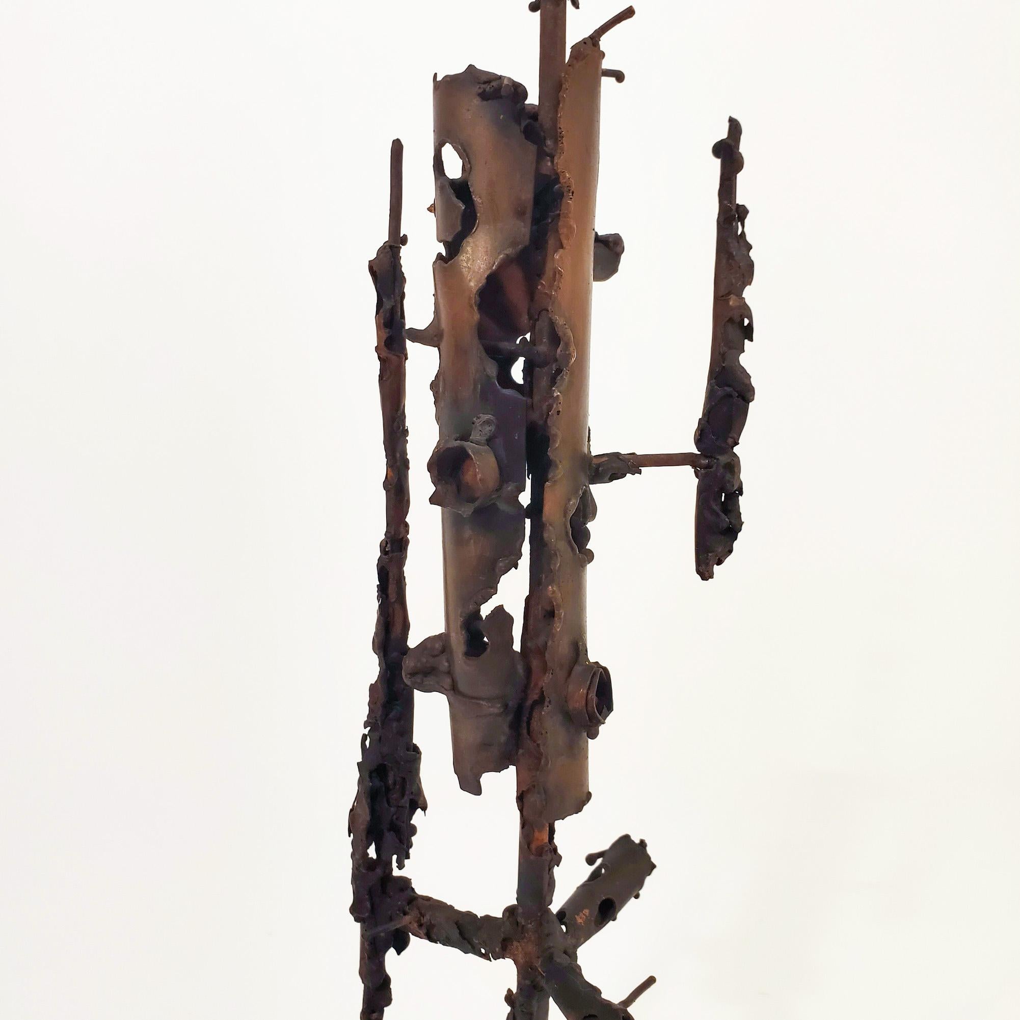 Marcello Fantoni style. Stunning brutalist sculpture, Italy, 1950s For Sale 2