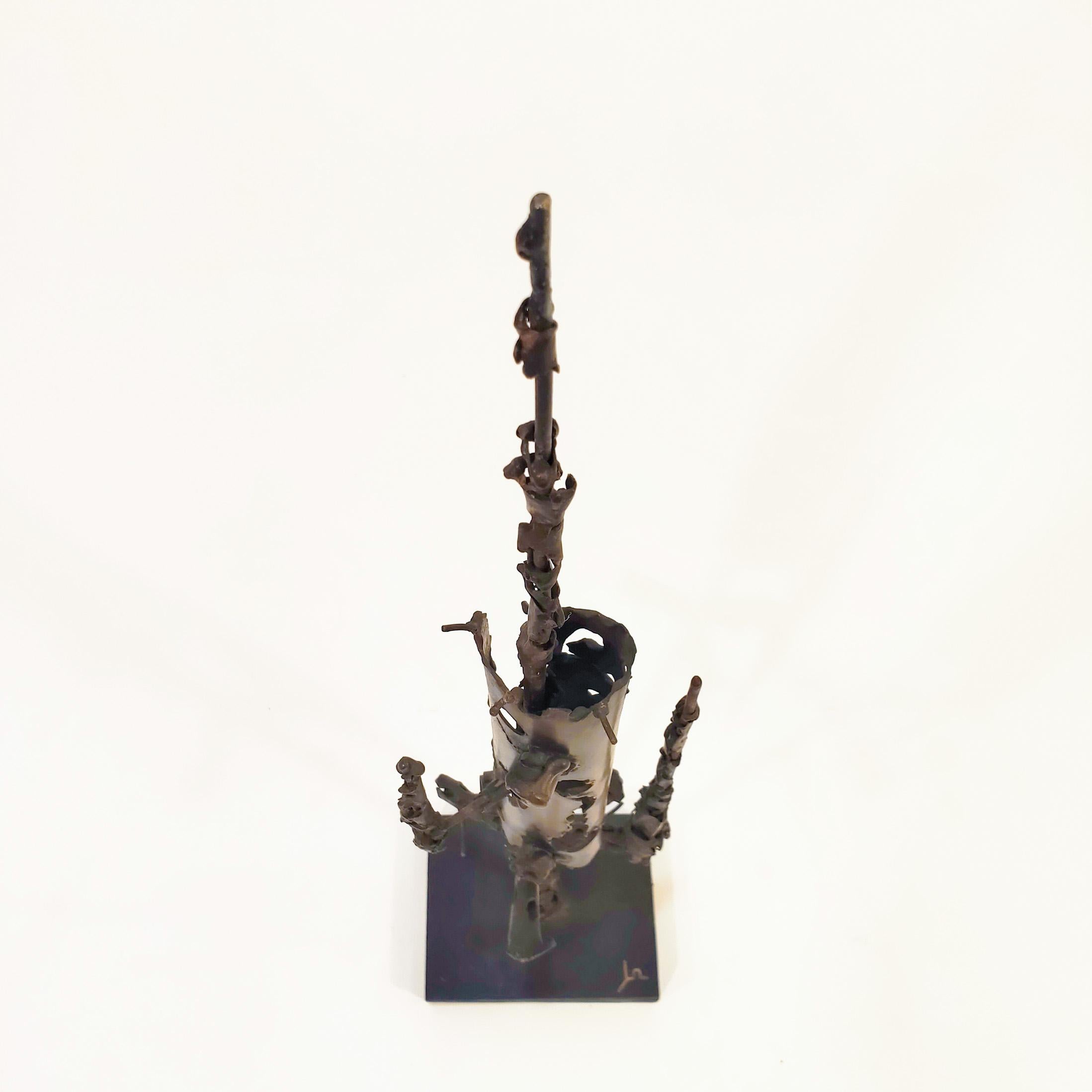 Marcello Fantoni style. Stunning brutalist sculpture, Italy, 1950s In Good Condition For Sale In SANT ADRIÀ DE BESÒS, ES