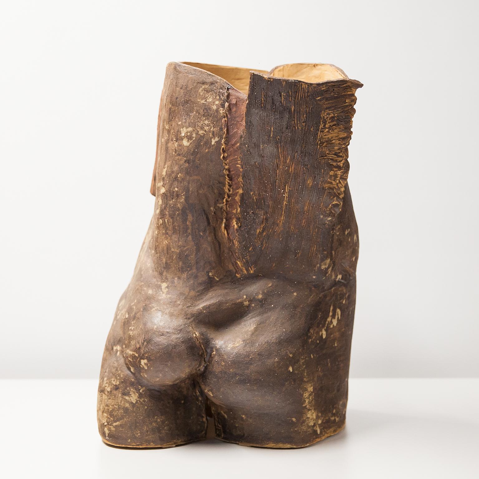 Marcello Fantoni Unique Sculptural Ceramic Object Torso 1986 For Sale 1