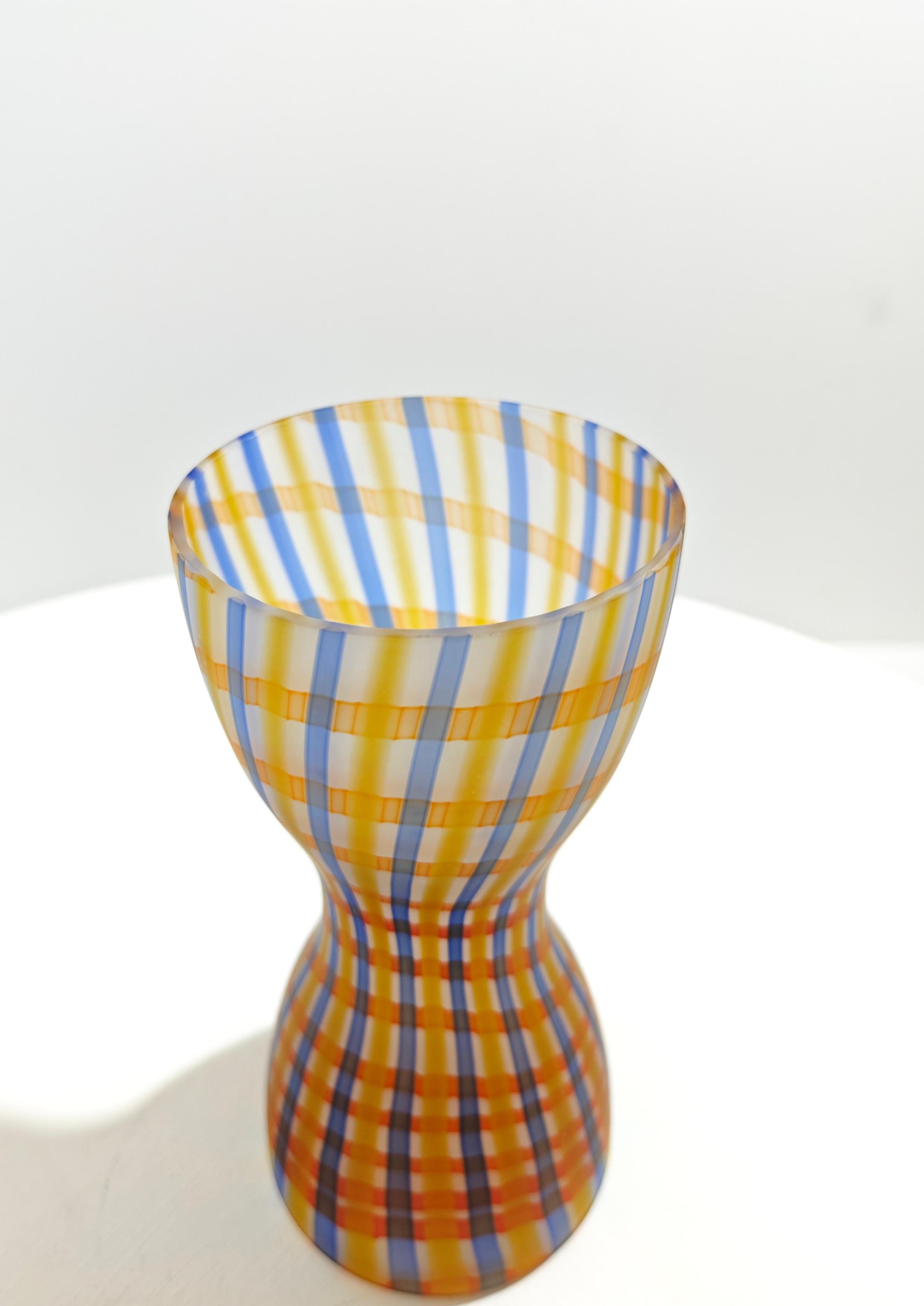 Marcello Furlan per Lip Murano Italia 89s Vaso in vetro soffiato decorato metà secolo in vendita 7