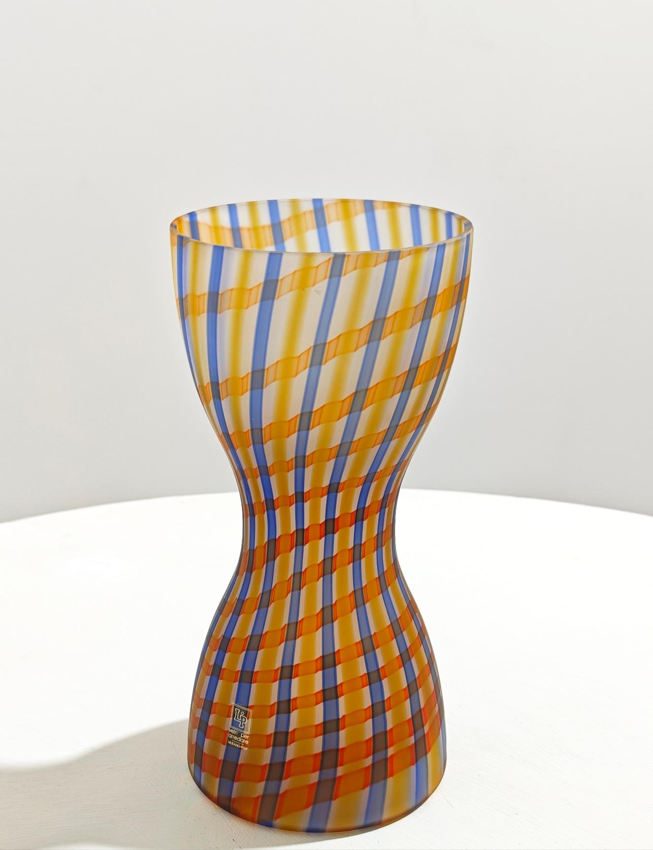 Marcello Furlan per Lip Murano Italia 89s Vaso in vetro soffiato decorato metà secolo in vendita 8