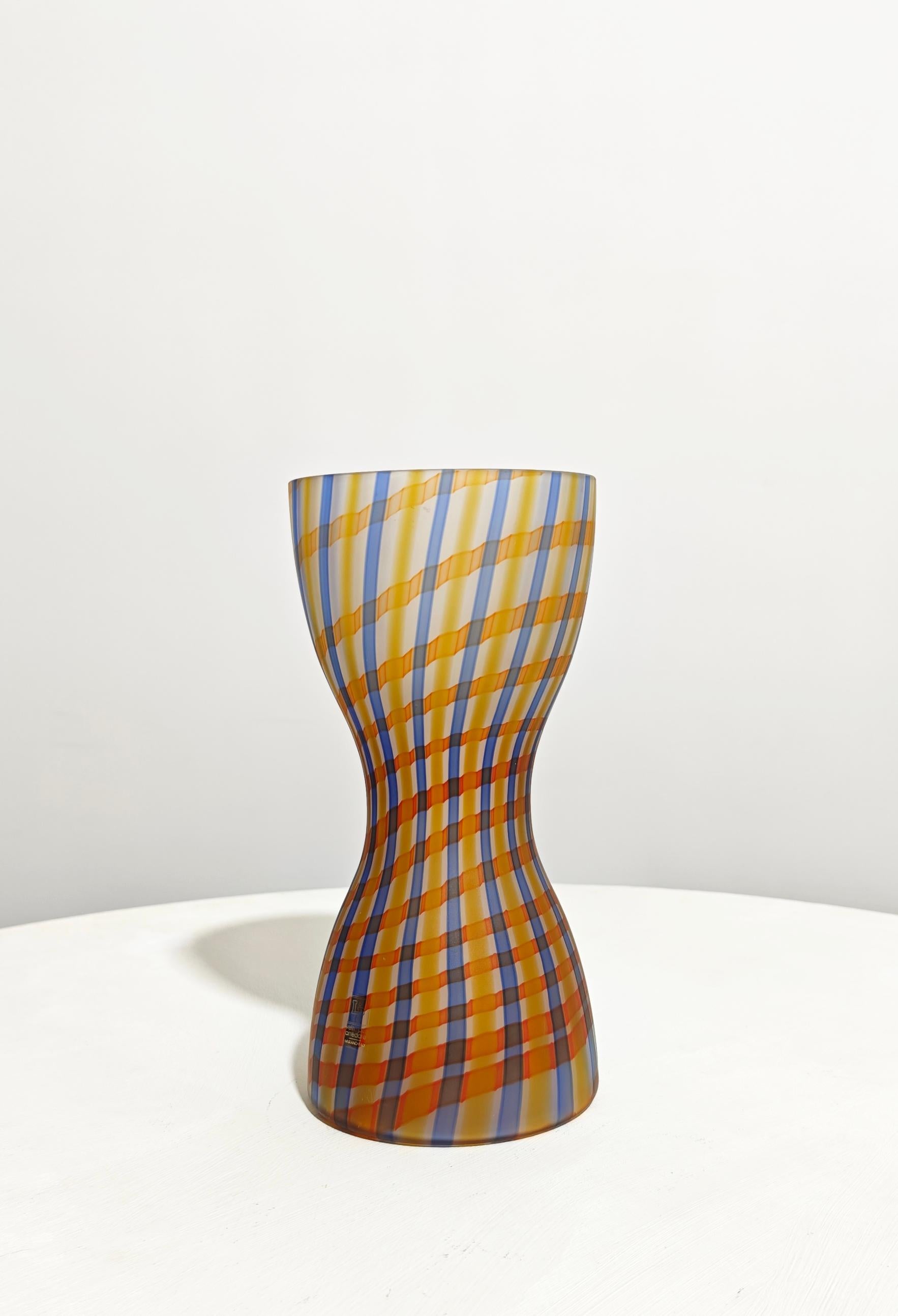 Marcello Furlan per Lip Murano Italia 89s Vaso in vetro soffiato decorato metà secolo in vendita 2