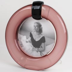Marcello Furlan Murano Art Glass Picture Frame, Italy 1990s