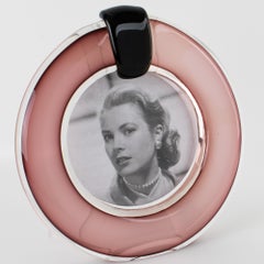 Marcello Furlan Murano Kunstglas Bilderrahmen, Italien um 1980