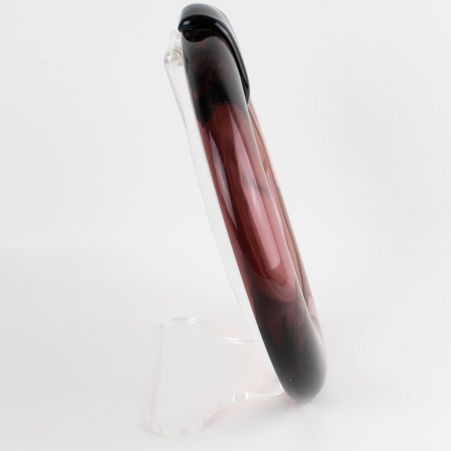 italien Cadre photo en verre d'art de Marcello Furlan Murano, Italie circa 1980 en vente