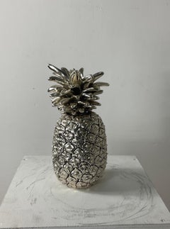 Marcello Giorgio's Silver Laminated Large Italian Pineapple from the Middle