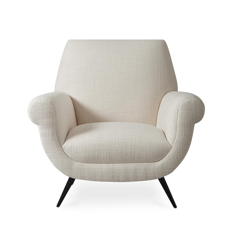 Marcello Lounge Chair in Snowy Bouclé at 1stDibs