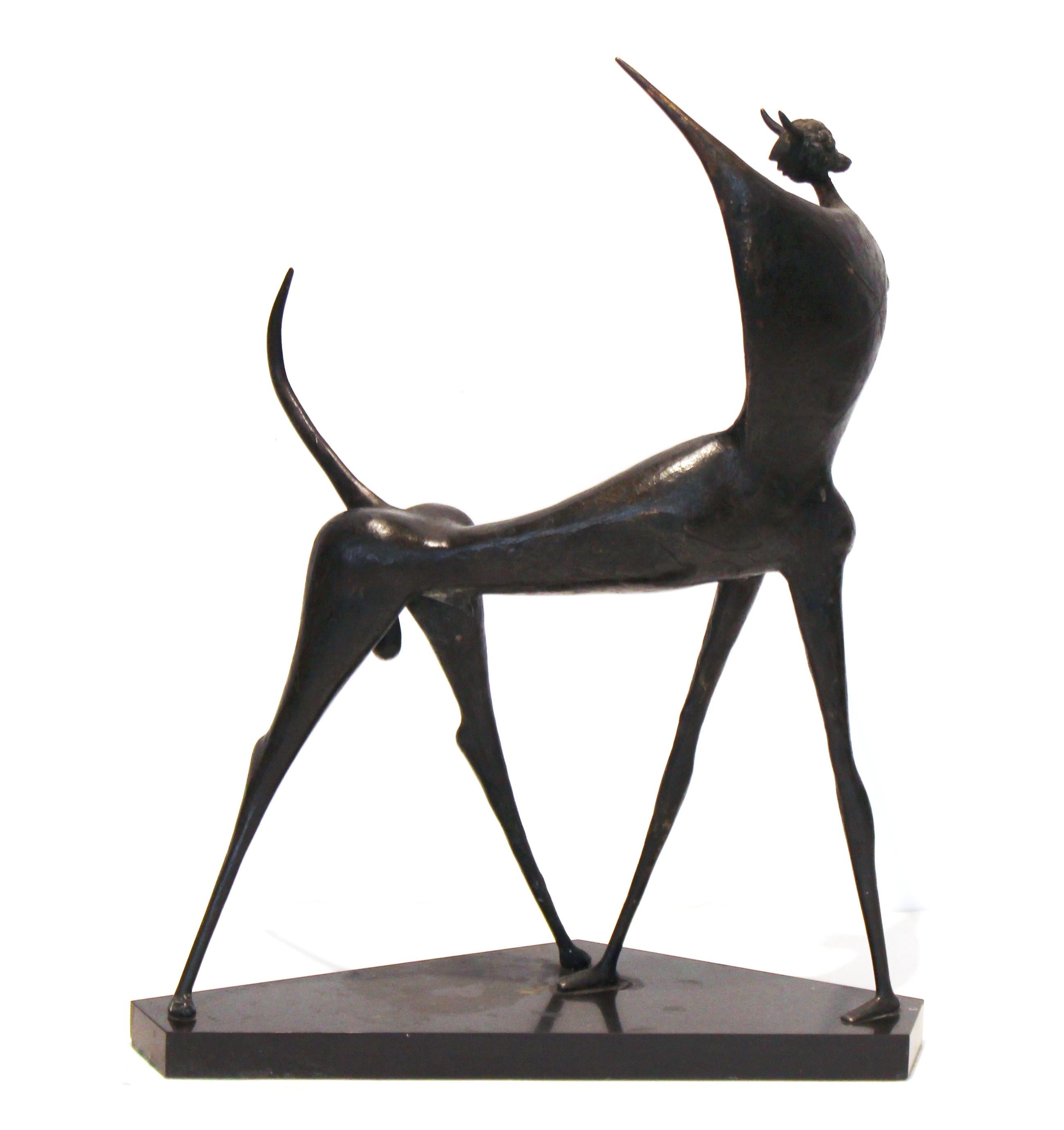 Mid-Century Modern Marcello Mascherini 'Corrida' Bullfighter Italian Midcentury Bronze Sculpture For Sale