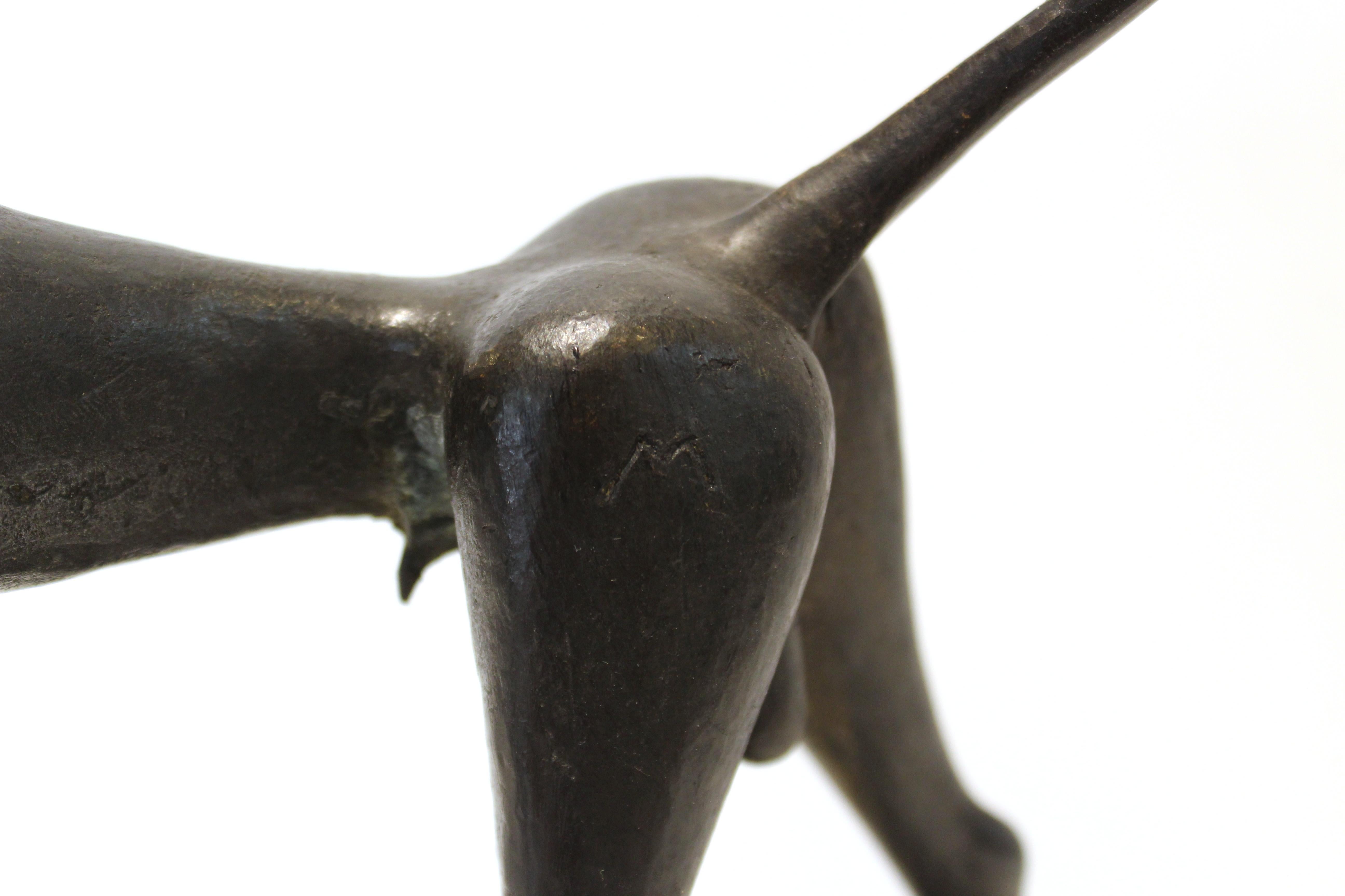 Mid-20th Century Marcello Mascherini 'Corrida' Bullfighter Italian Midcentury Bronze Sculpture For Sale