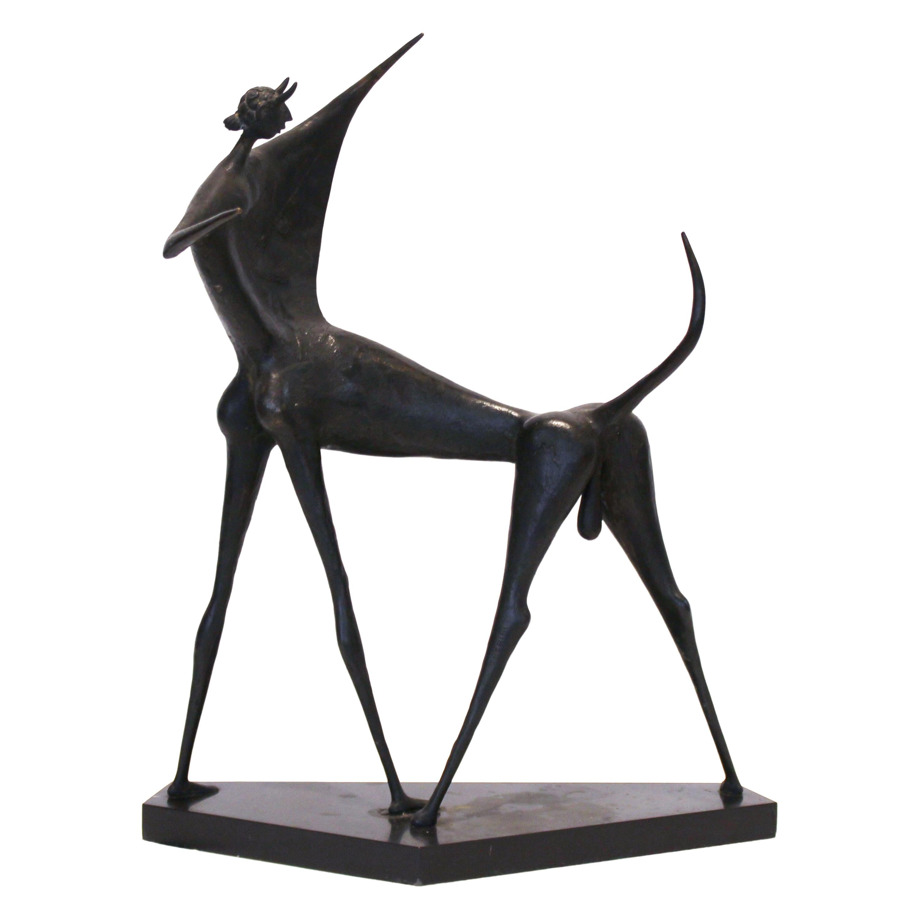 Marcello Mascherini 'Corrida' Bullfighter Italian Midcentury Bronze Sculpture For Sale