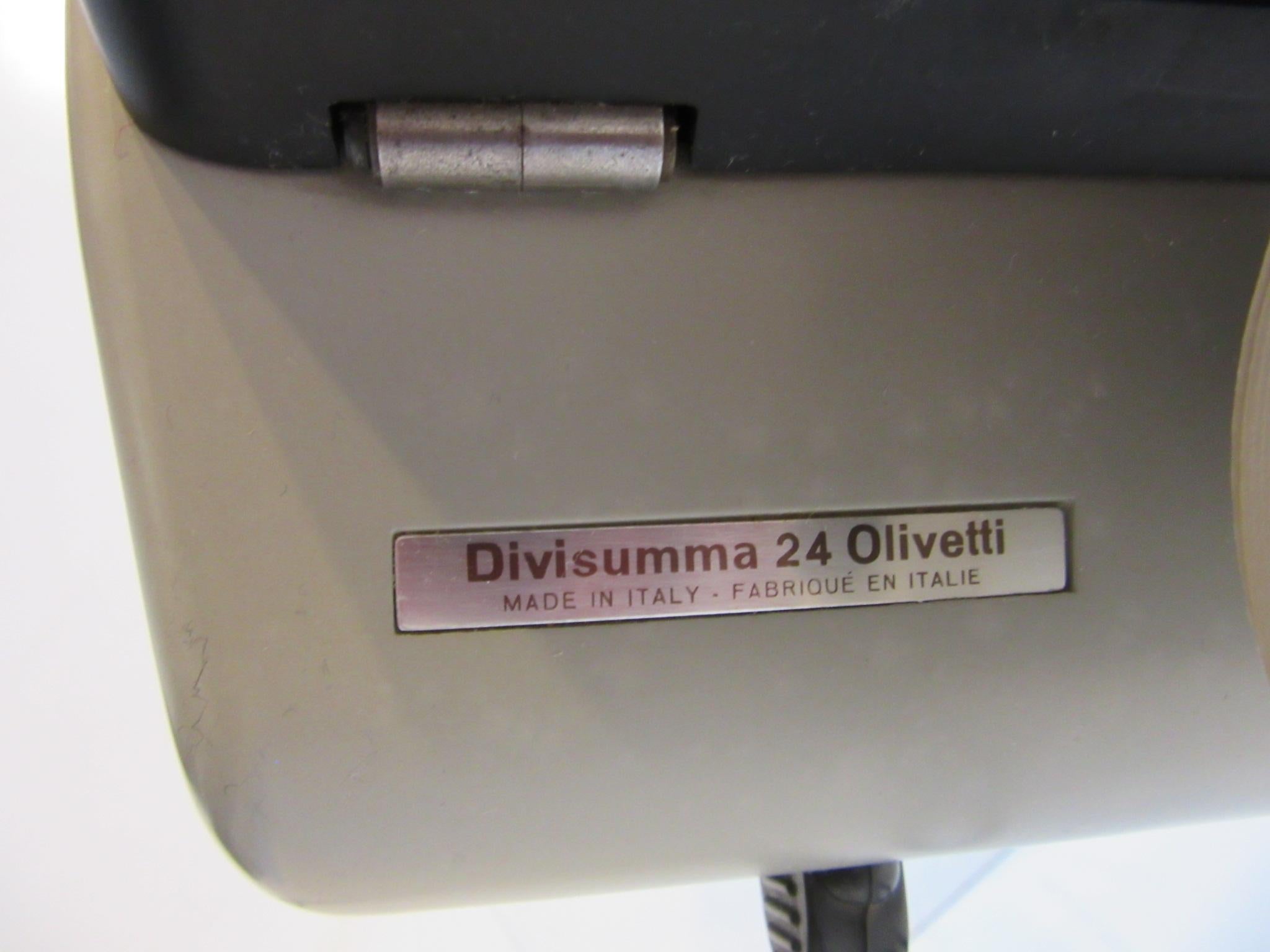 Marcello Nizzoli Olivetti Divisumma 24 Adding Machine, Adding Machine im Zustand „Gut“ in Cincinnati, OH
