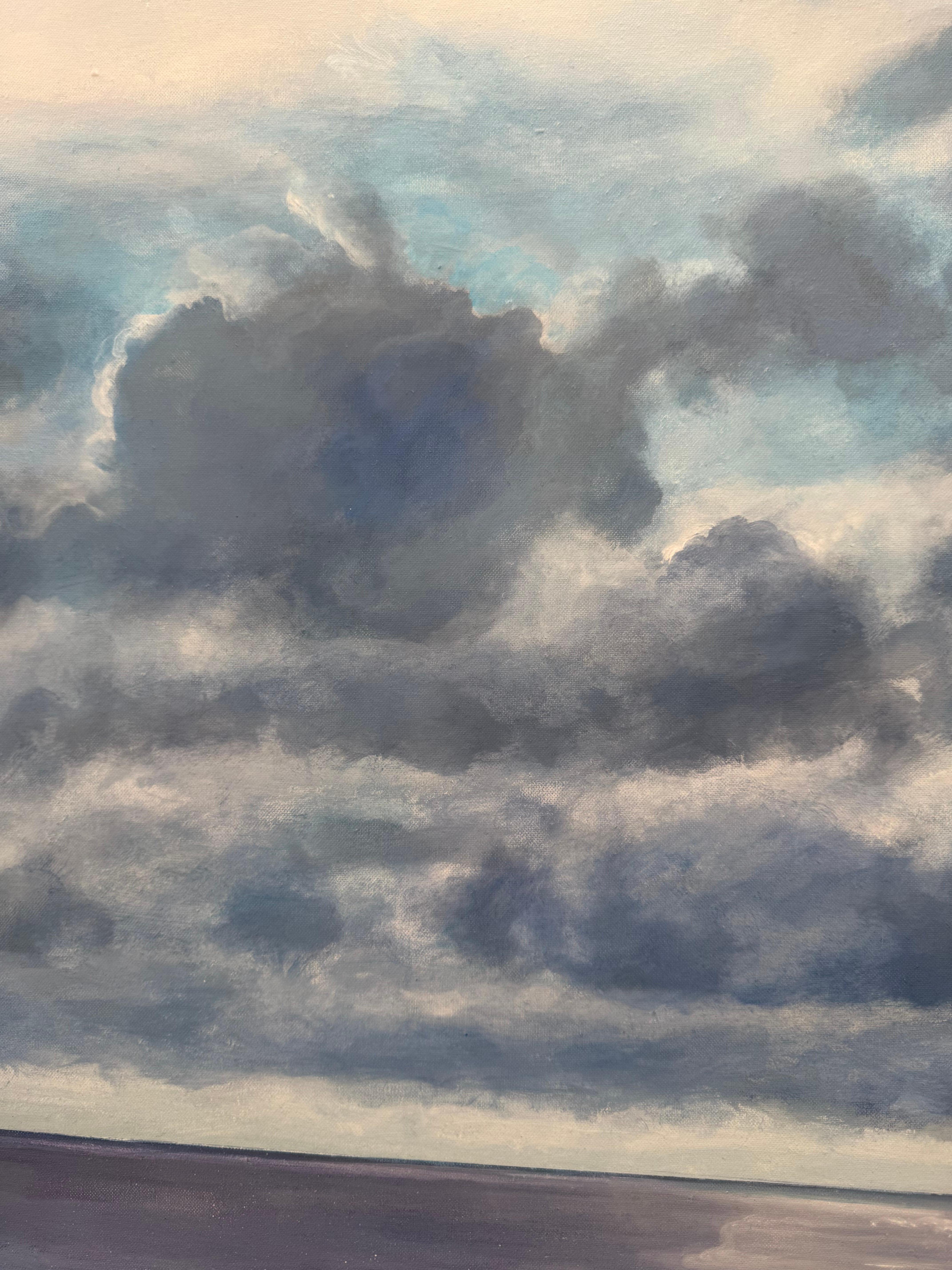 Blue Spot - Realist Painting by Marcello Petisci