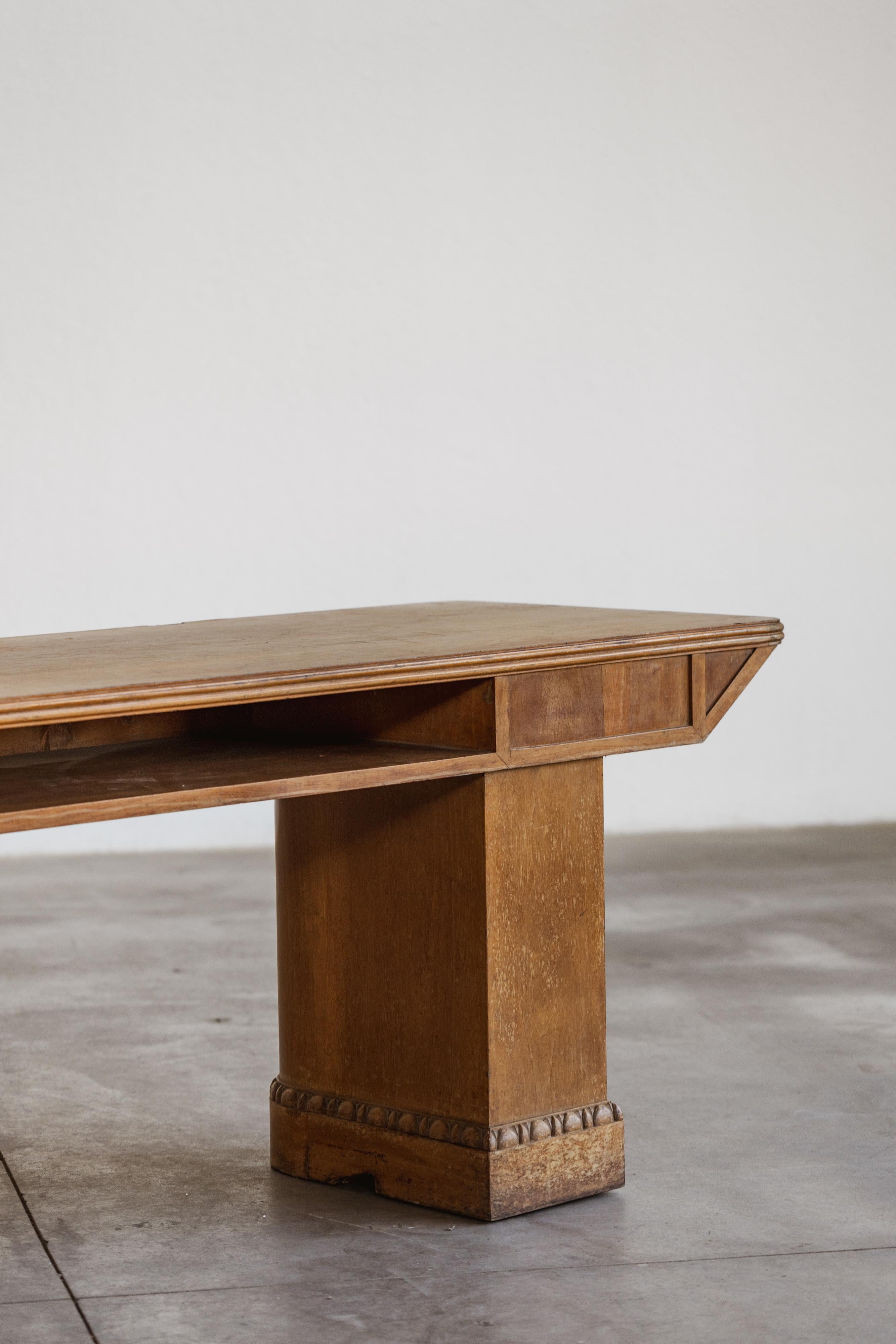 Walnut Marcello Piacentini Counter Table, 1930s For Sale
