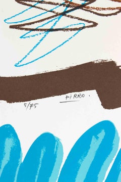 Pigeons - Lithographie de Marcello Pirro - 1970