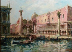 View of busy St. Mark's Square with the Doge's Palace