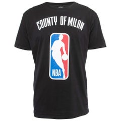 Marcelo Burlon Black Printed Cotton Half Sleeve T-Shirt M