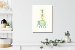 Elephant by Marcelo Martin Burgos - Lithograph, animal, childhood, imagination