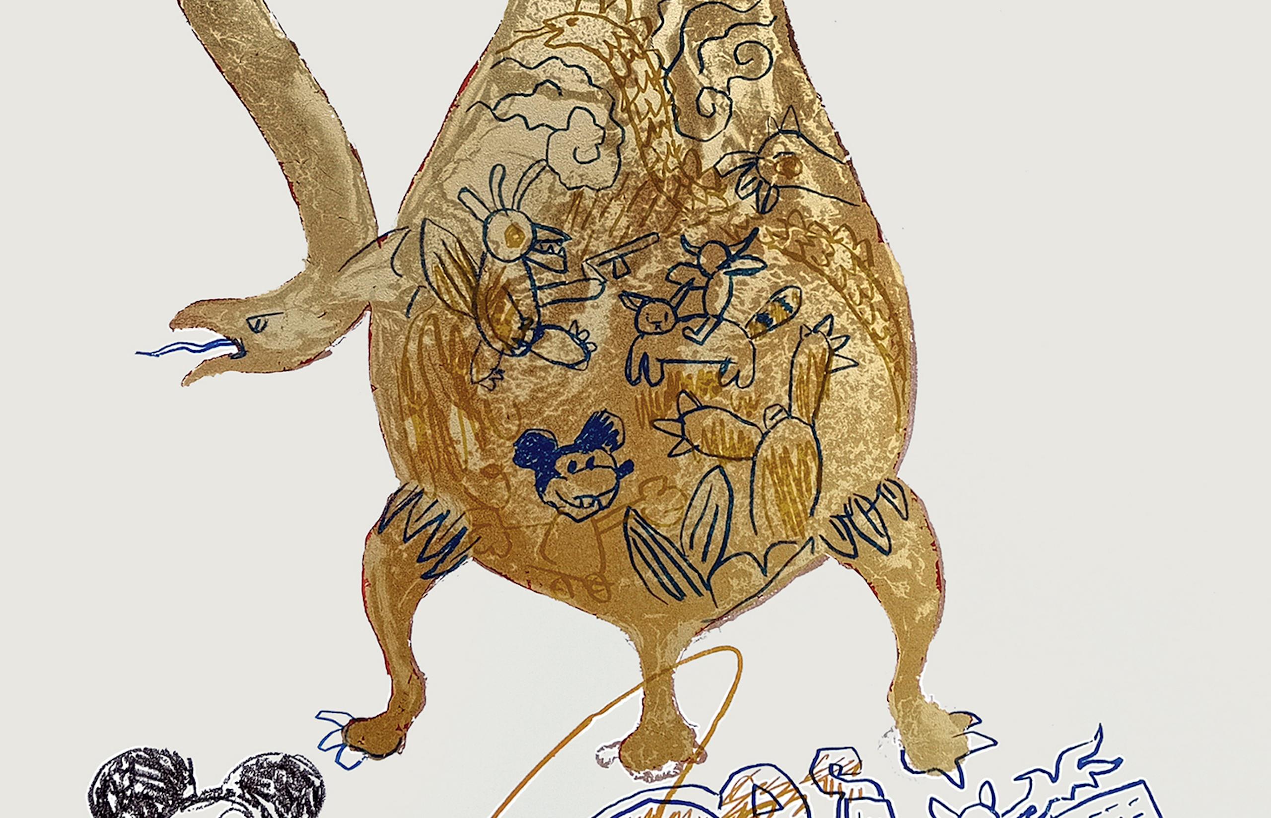 Tetera II de Marcelo Martin Burgos - Litografía, Mickey, infancia, imaginación en venta 3