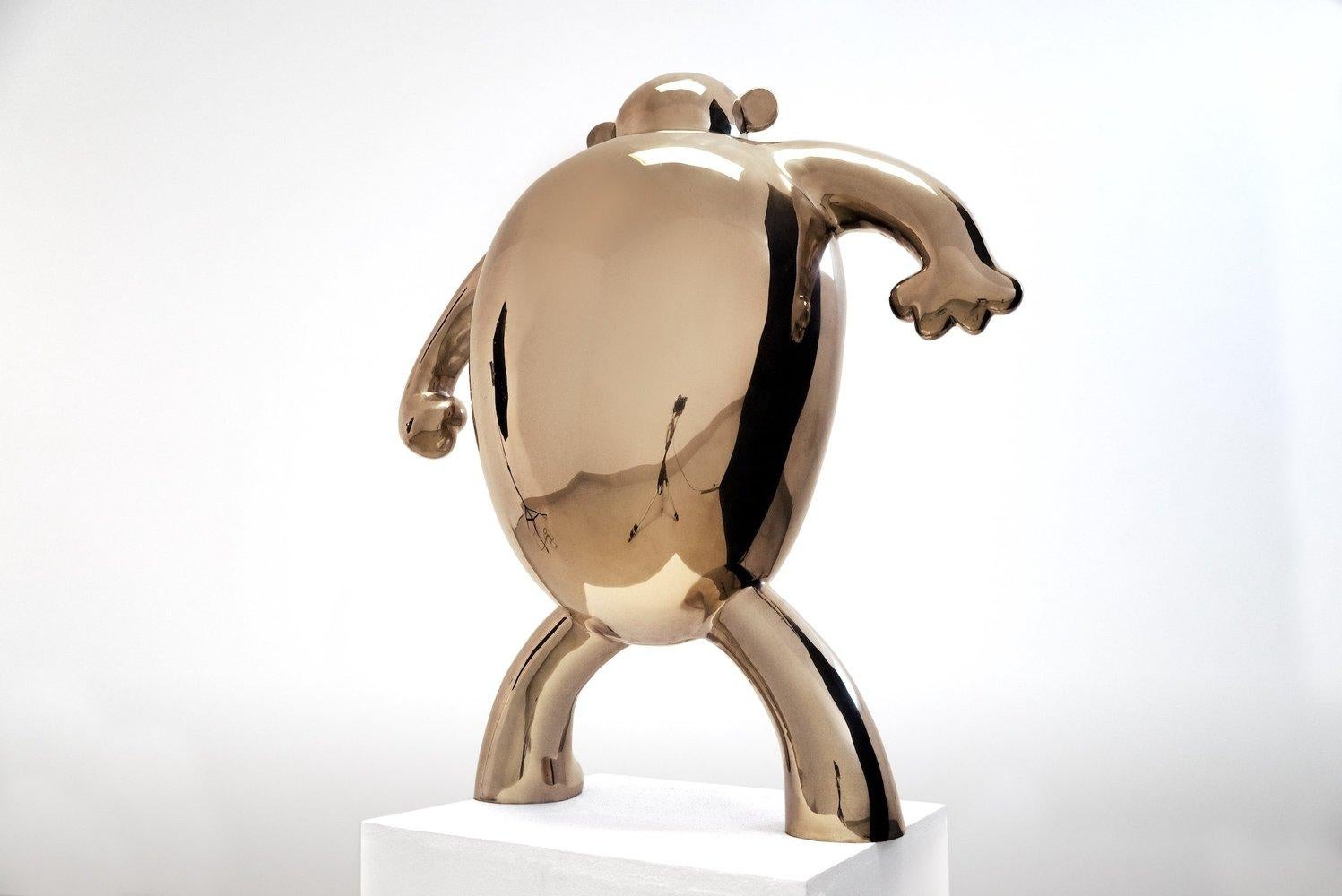 B.U.M. (pour Big Ugly Monkey), de la série Monsters. Sculpture en bronze poli, 88 cm × 83 cm × 35 cm.
Edition de 8 + 4 A.P.