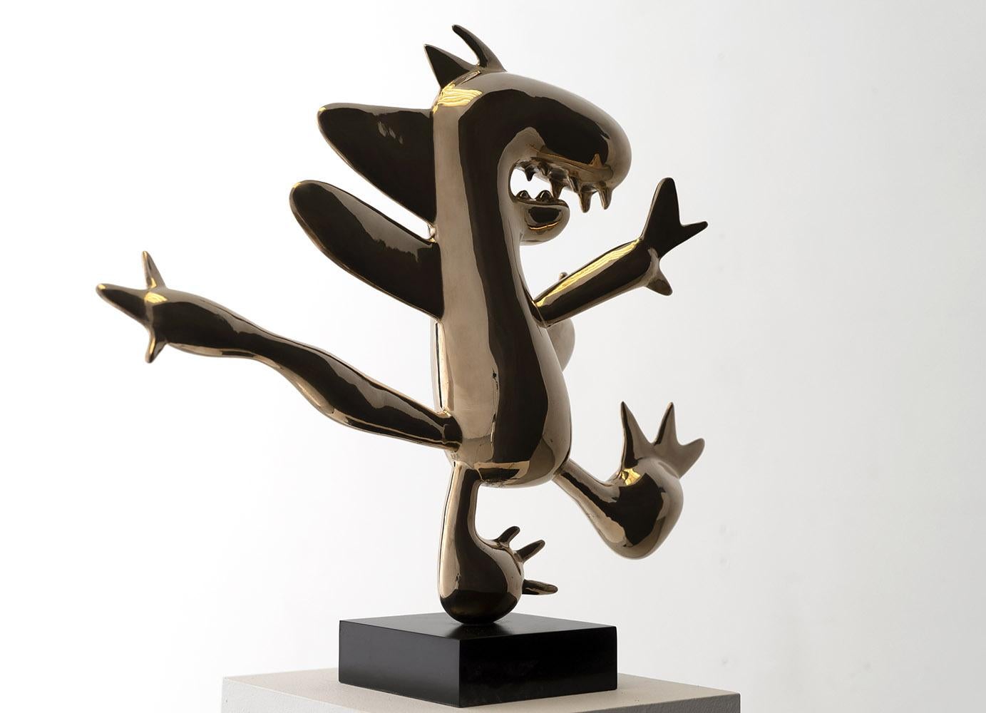 Der kleine Menschenfresser di Martin Klein Burgos - bronzo lucido, oro in vendita 4