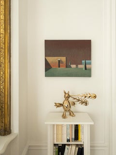 Furious Demon de Marcelo Martin Burgos - Sculpture en bronze poli, doré