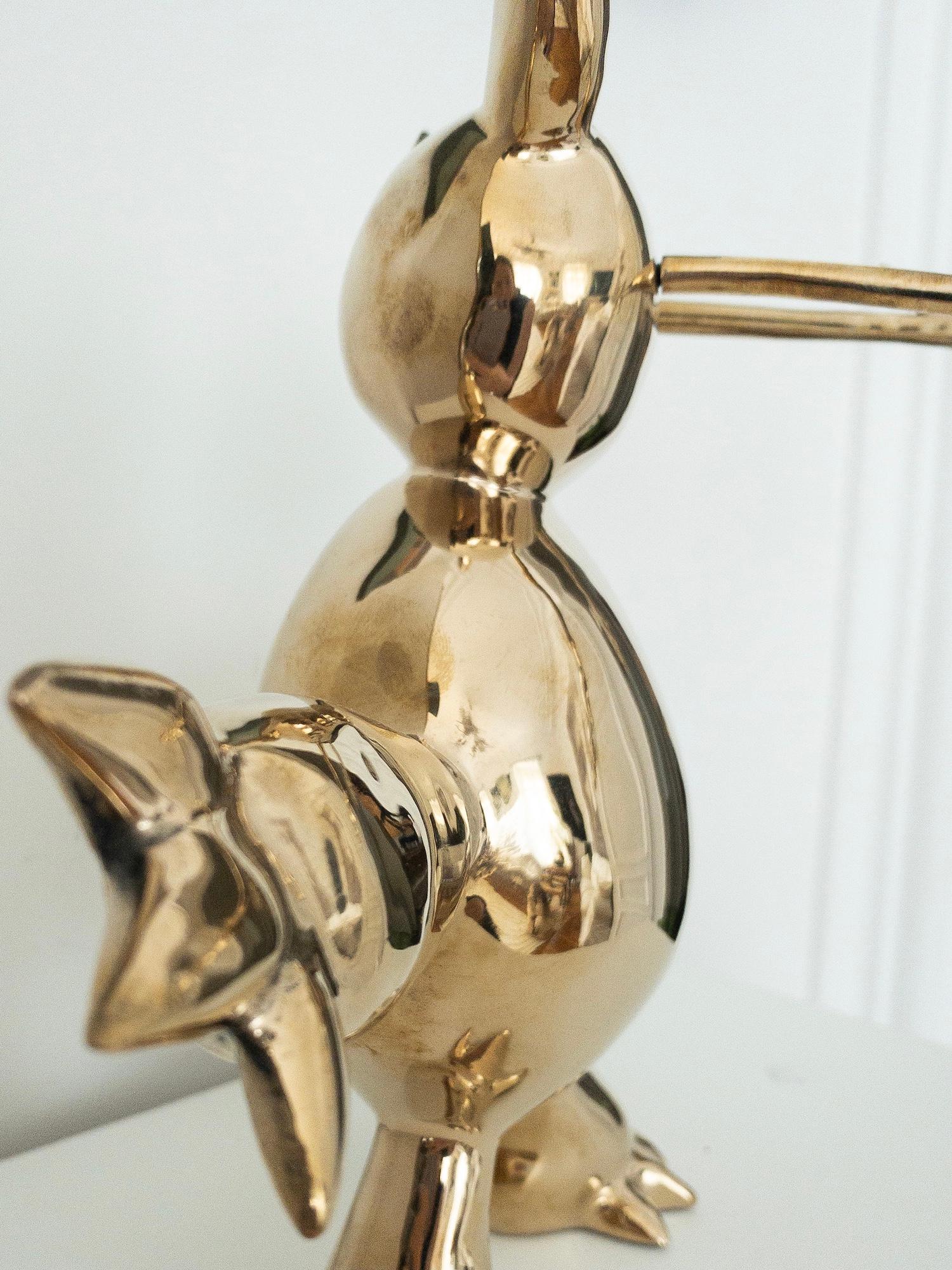 Furious Demon von Marcelo Martin Burgos – Skulptur aus polierter Bronzeskulptur, golden im Angebot 2