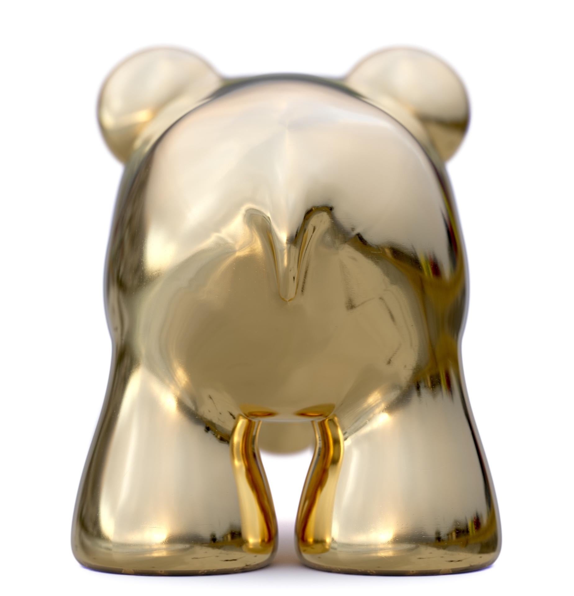 Zō by Marcelo Martin Burgos - polished bronze, gold, diamond, animal, figurative For Sale 2