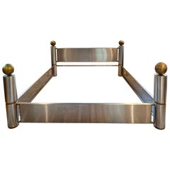 Marcelo Mioni Stainless Steel and Brass KING Bedframe