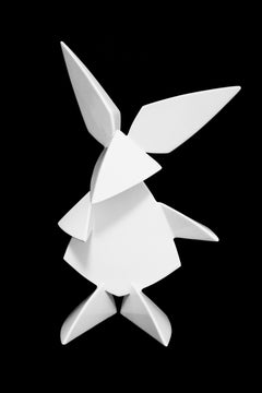 Mr. Rabbit Metal with Enamel Paint Sculpture