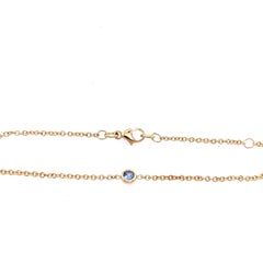 March Birthstone Bracelet Set with 0.10ct Round Aquamarine in 9ct Yellow Gold
