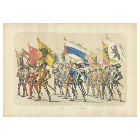March of the Confederates – The United Cantons and Their Proud Banners, 1855