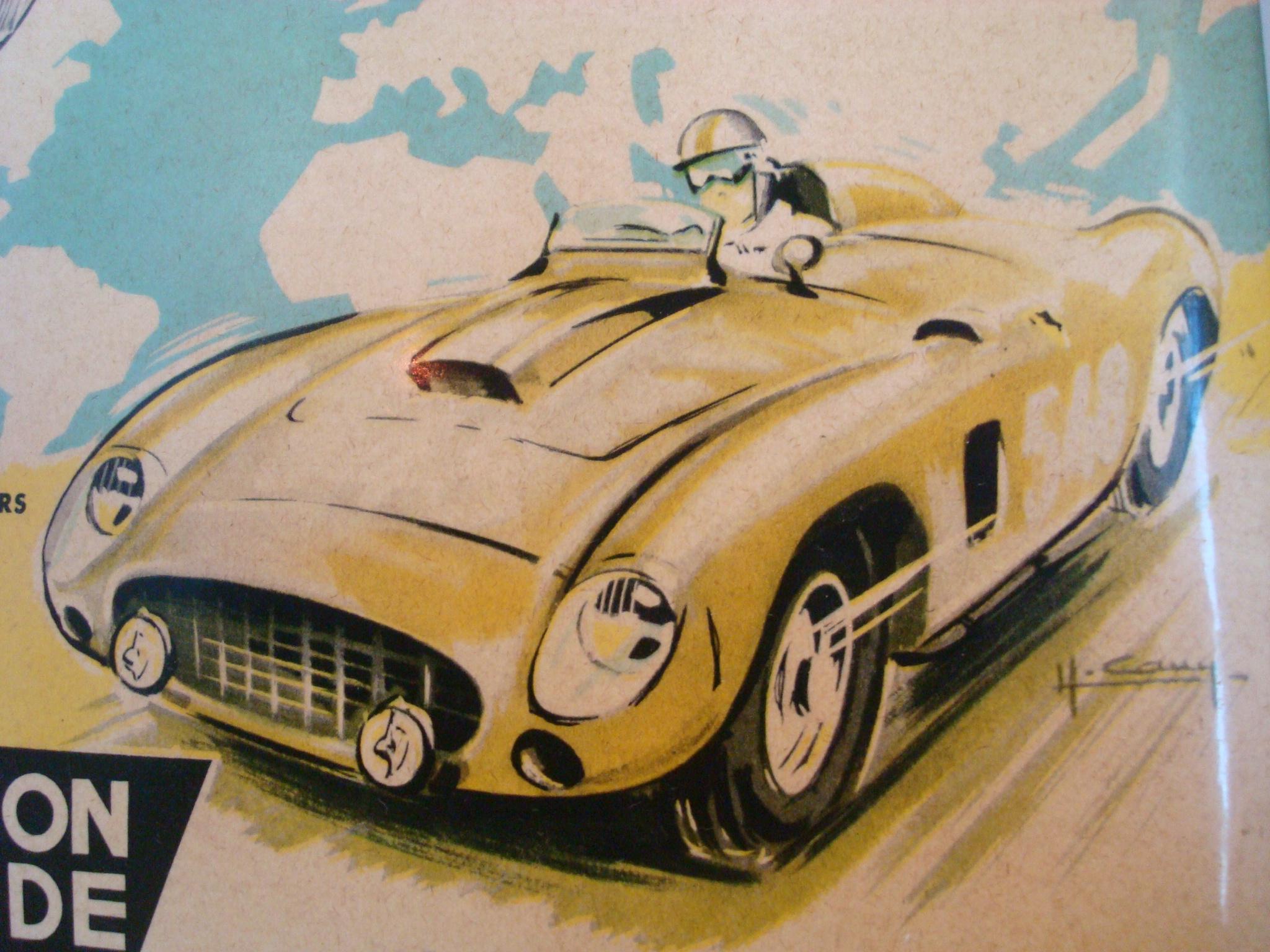 Marchal Ferrari 375 Plus Accessory Counter Werbeschild, ca. 1950er Jahre (Moderne der Mitte des Jahrhunderts) im Angebot