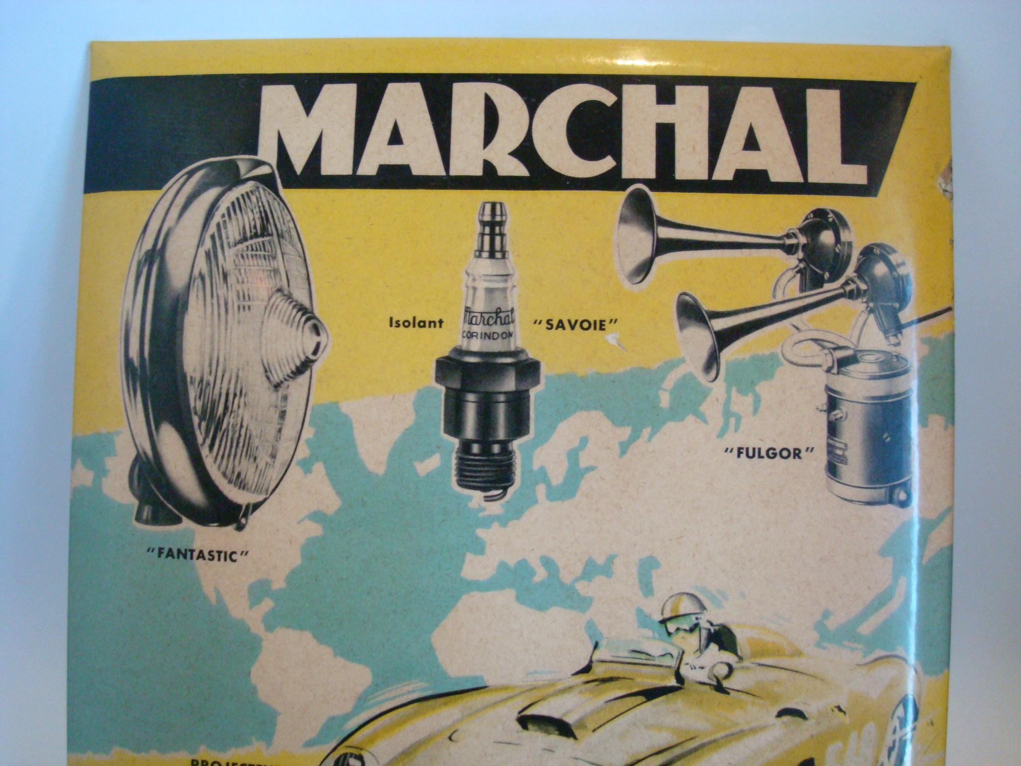 French Marchal Ferrari 375 Plus Accessory Counter Advertising Sign, ca 1950’s For Sale