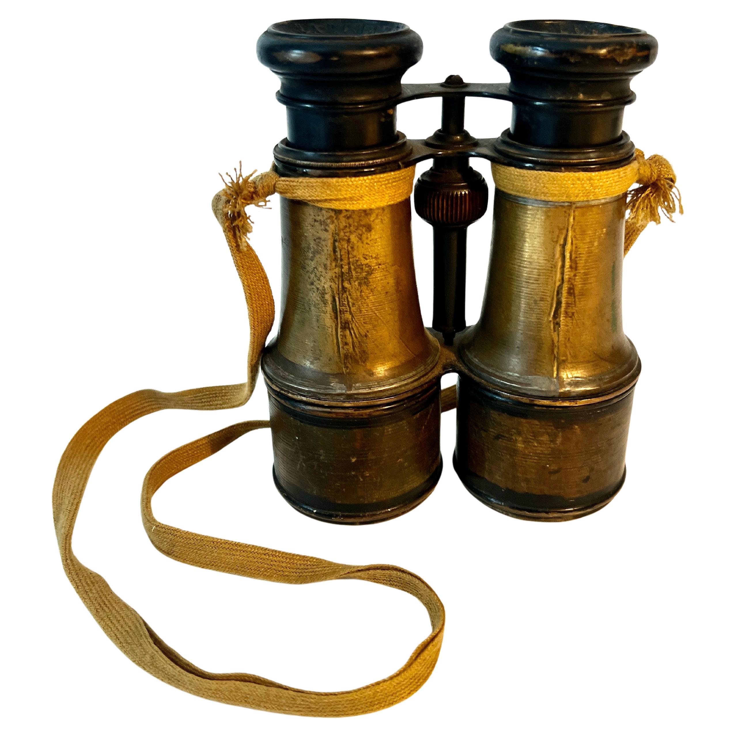 Lunettes de campagne ou jumelles Marchand Paris WW1 French Field Glasses or Binoculars