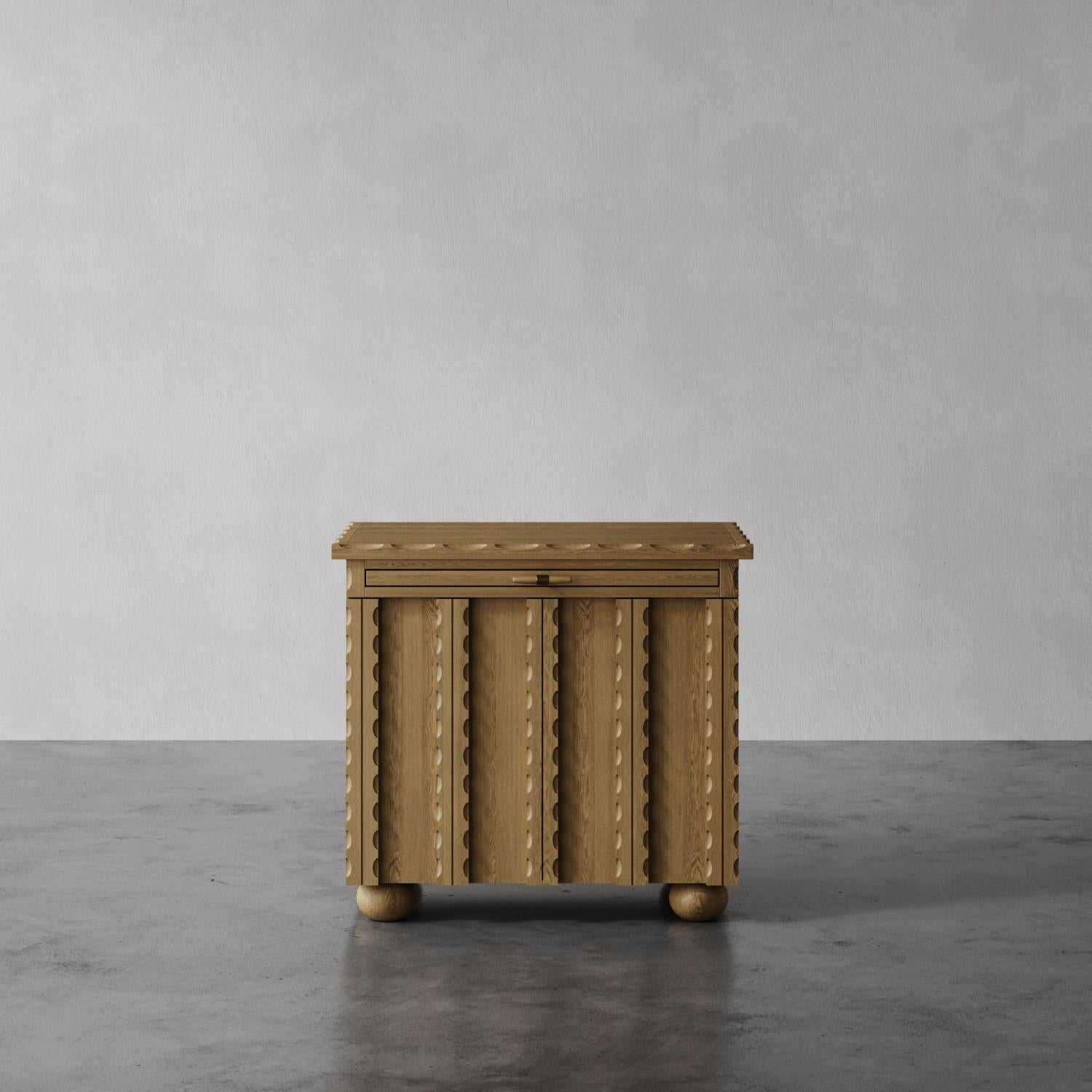 scallop nightstand