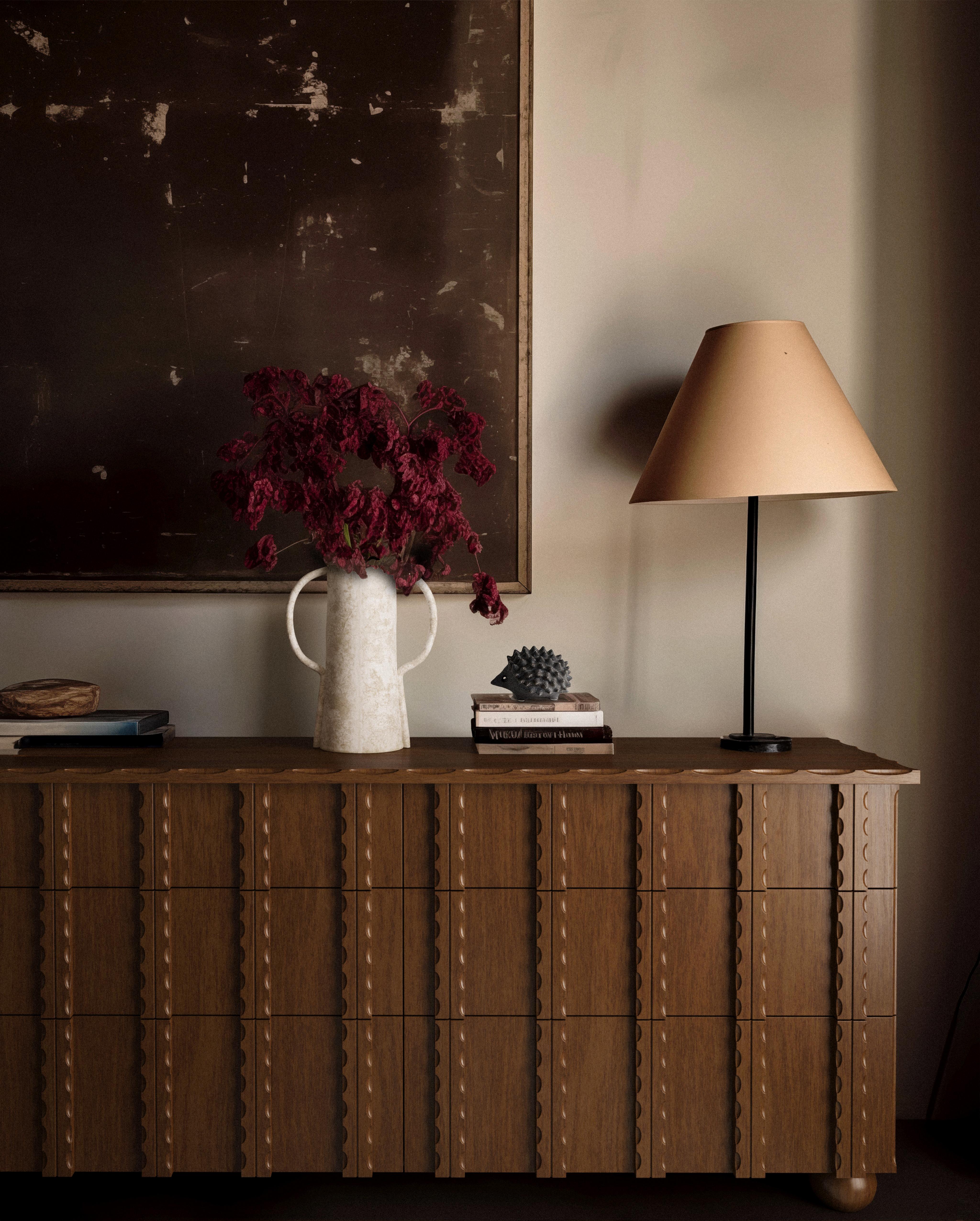 scalloped edge dresser