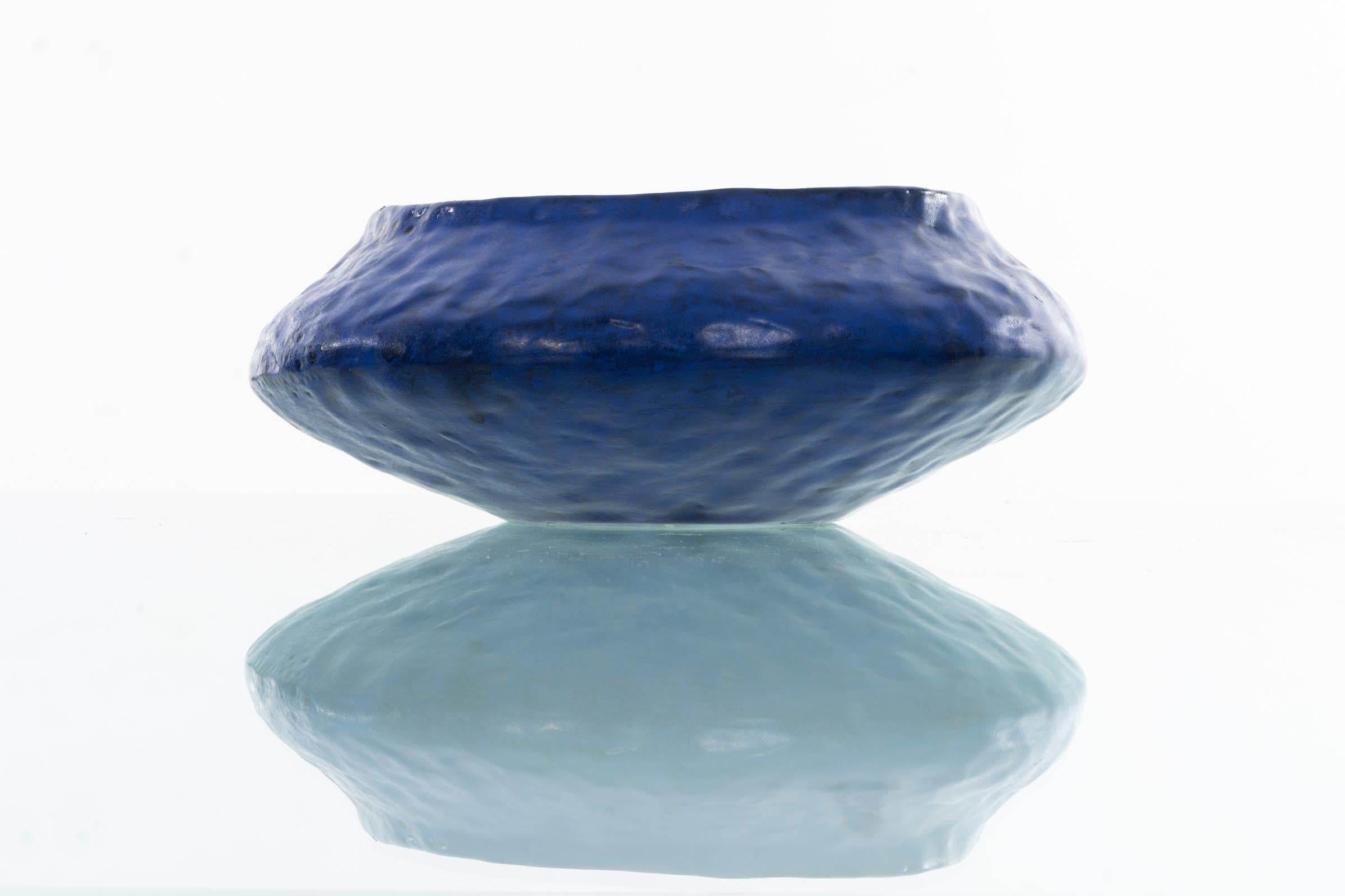 Marchello Fantoni Vibrant Blue Bowl blue bowl. 
Signed Fanton underside.