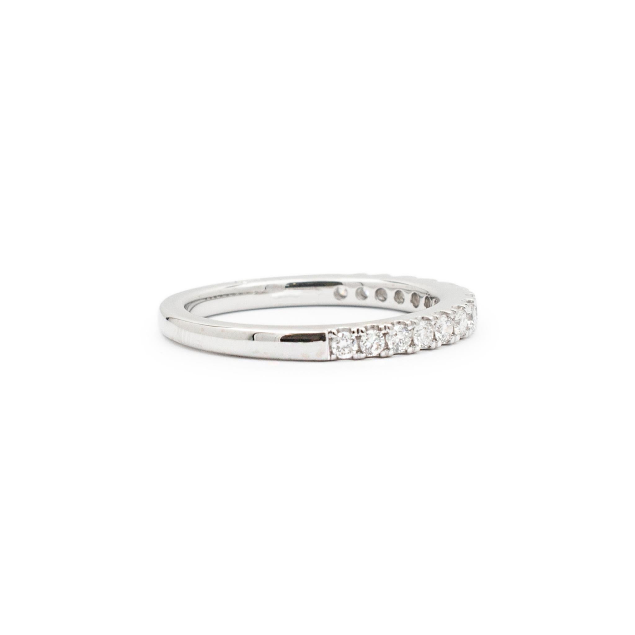 Marchesa 18K Weißgold Diamant Hochzeit Band 2