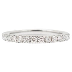 Marchesa 18K Weißgold Diamant Hochzeit Band