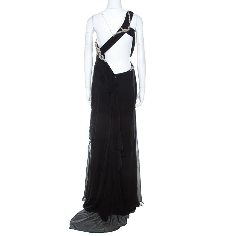 black marchesa gown